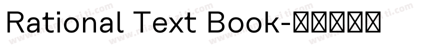 Rational Text Book字体转换